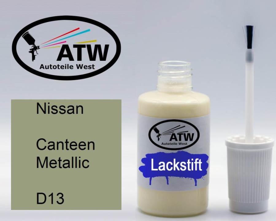 Nissan, Canteen Metallic, D13: 20ml Lackstift, von ATW Autoteile West.